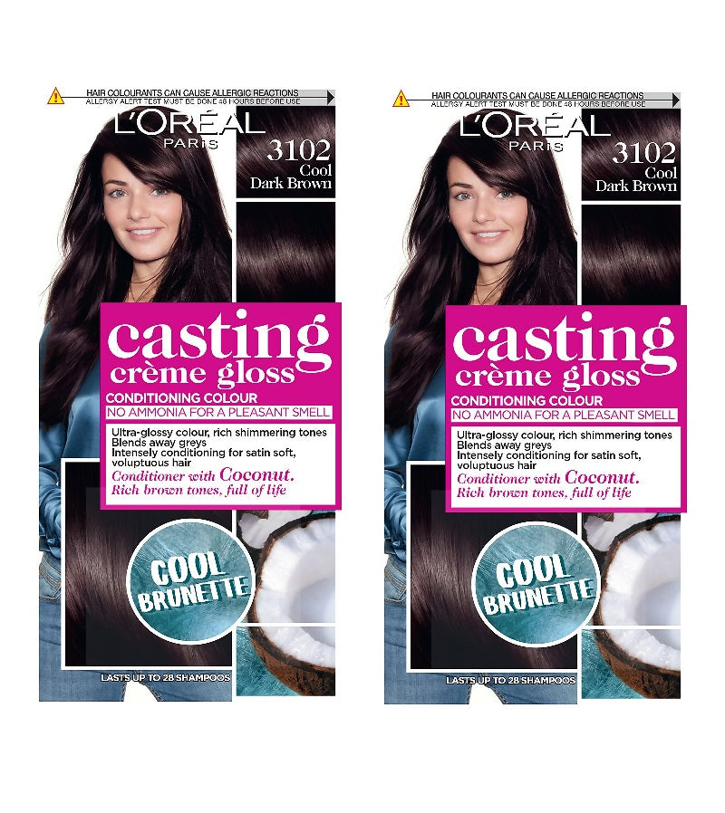 2xPack L'Oréal Paris Casting Crème Gloss Hair Color - 22 Varieties (513-8304)