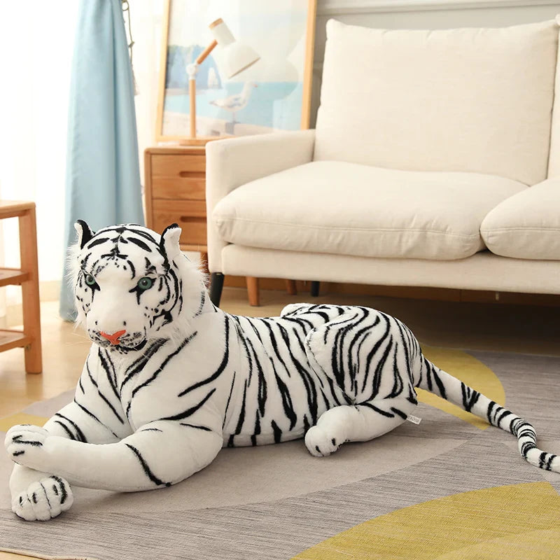 Lifelike Tiger Stuffed Animal Cute Realistic Tiger Plush Toy Gifts for Kids Boys Girls Birthday Children's Day Indoor Home Decor WLADYSS Plush Toys Store