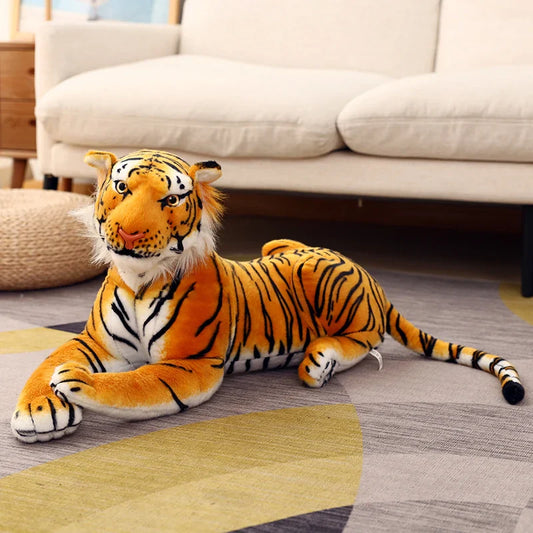 Lifelike Tiger Stuffed Animal Cute Realistic Tiger Plush Toy Gifts for Kids Boys Girls Birthday Children's Day Indoor Home Decor WLADYSS Plush Toys Store