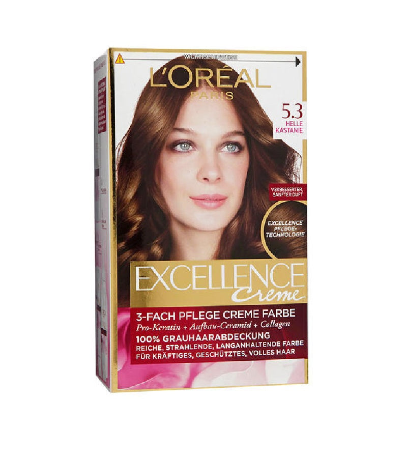 L'Oreal Paris Excellence Cream Women's Hair Coloration 7 Color Variations (1-6) - Eurodeal.shop