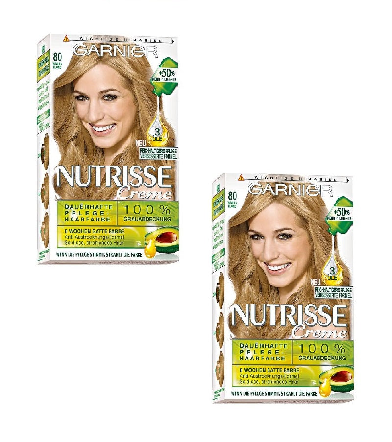 2xPack GARNIER Nutrisse Cream Permanent Hair Care - 25 Varieties