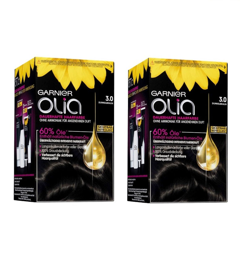 2xPack GARNIER OLIA Permenant Hair Colors - 24 Varities