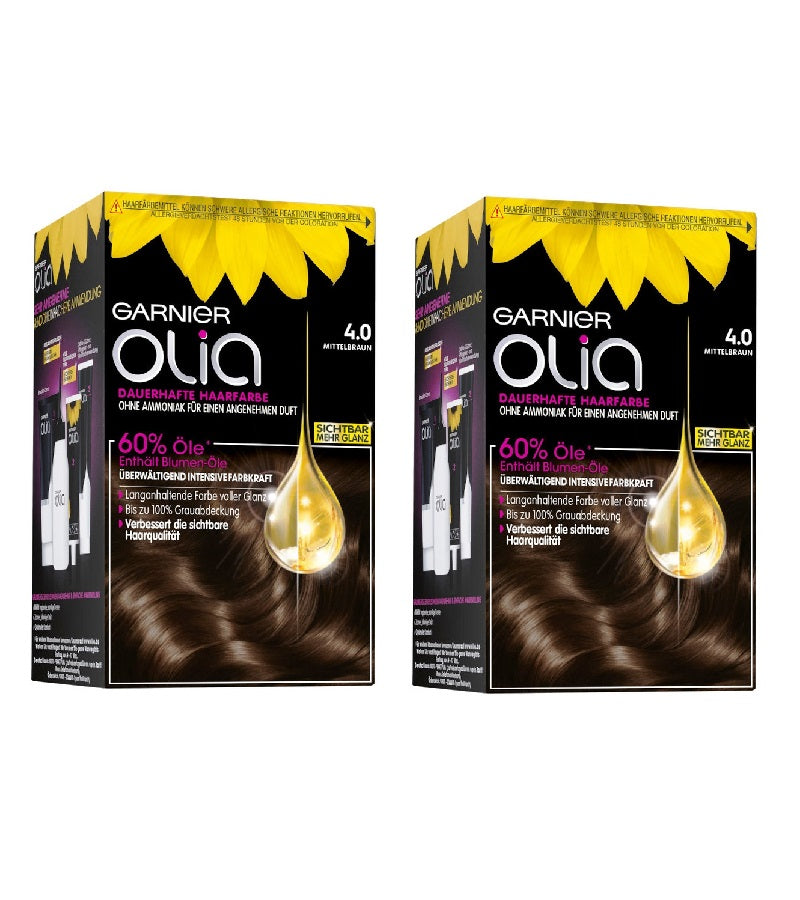 2xPack GARNIER OLIA Permenant Hair Colors - 24 Varities