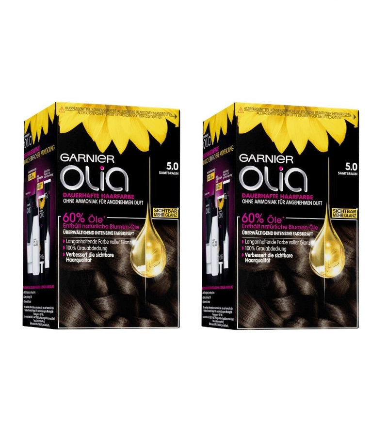 2xPack GARNIER OLIA Permenant Hair Colors - 24 Varities