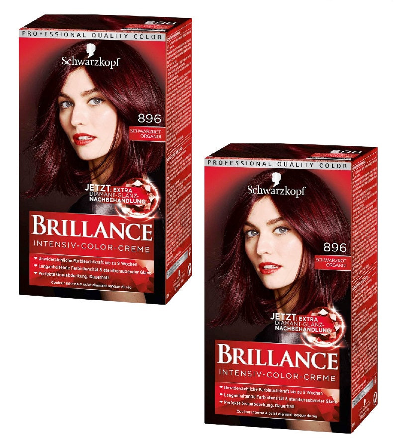 2xPack Schwarzkopf BRILLANCE Intensive Color Cream - 22 Varieties