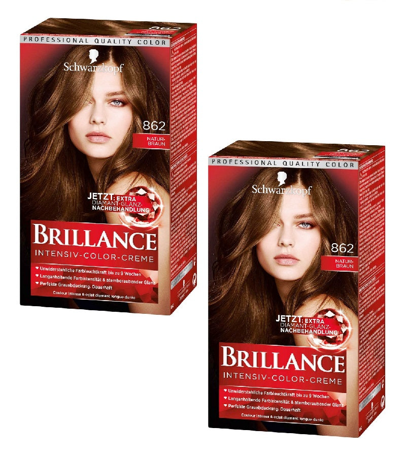 2xPack Schwarzkopf BRILLANCE Intensive Color Cream - 22 Varieties