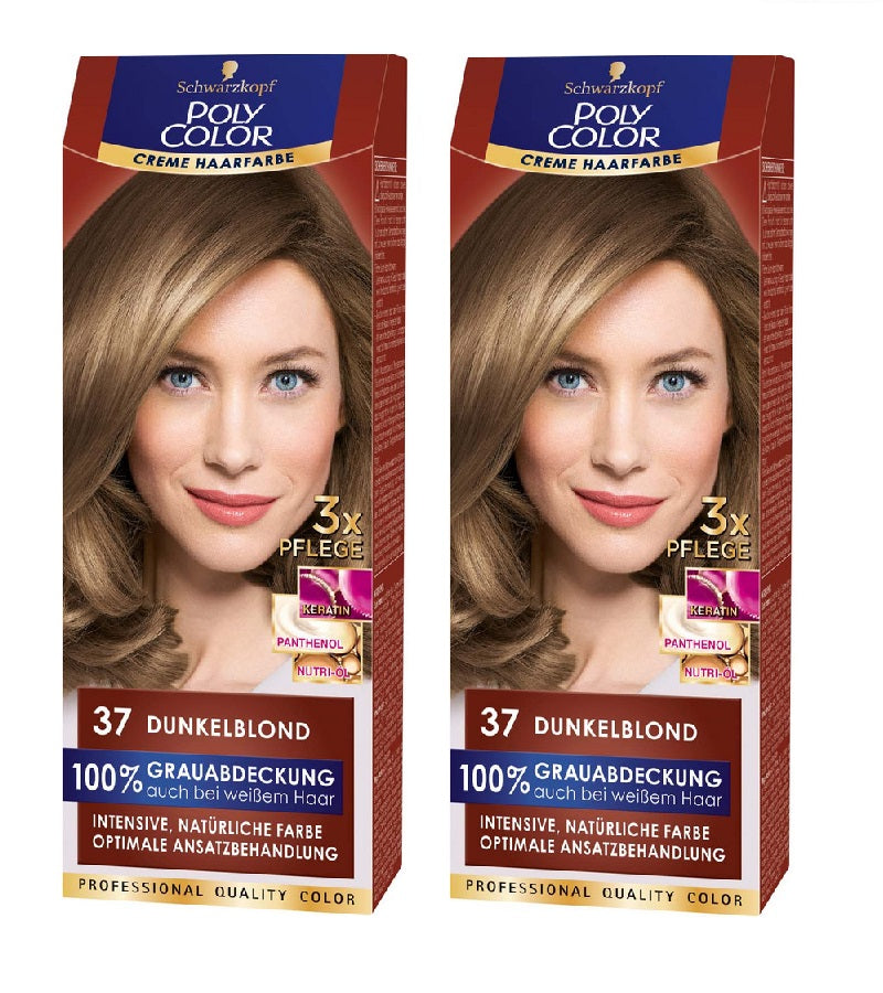 2xPack Schwarzkopf POLY COLOR CREME HAIR COLOR Coloration - 10 Varieties