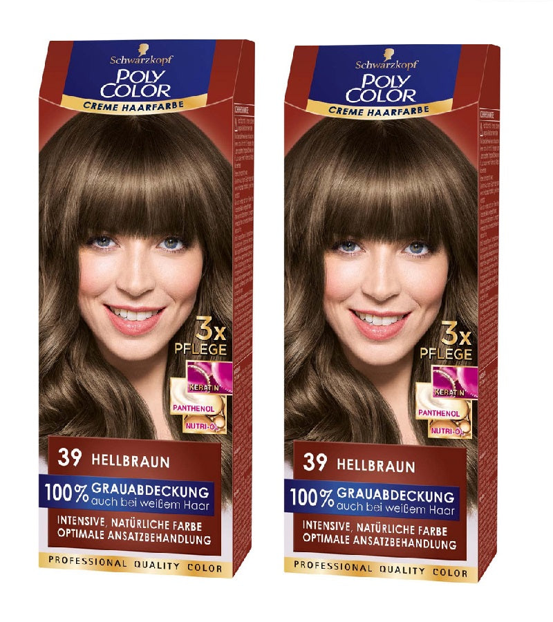 2xPack Schwarzkopf POLY COLOR CREME HAIR COLOR Coloration - 10 Varieties