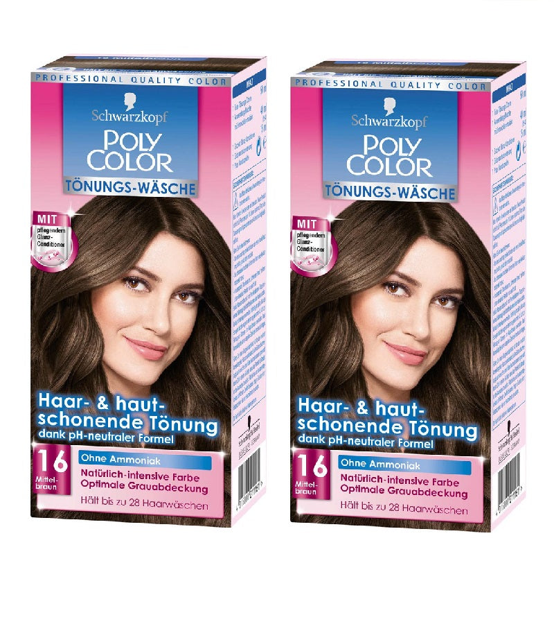 2xPack Schwarzkopf POLY COLOR CREME HAIR COLOR Tints - 8 Varieites