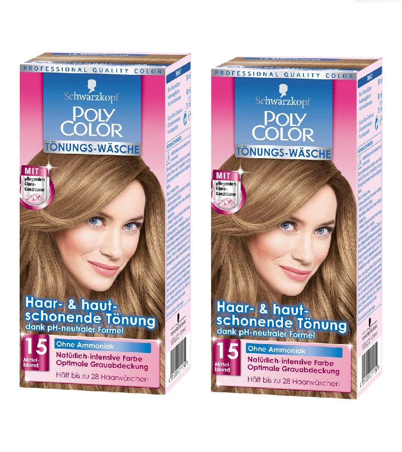 2xPack Schwarzkopf POLY COLOR CREME HAIR COLOR Tints - 8 Varieites
