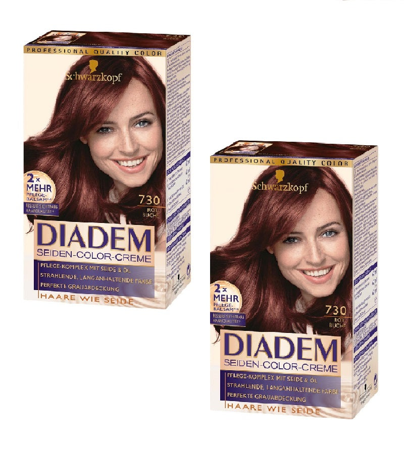 2xPack Schwarzkopf Diadem Silk Hair Color for Women - 17 Varieties