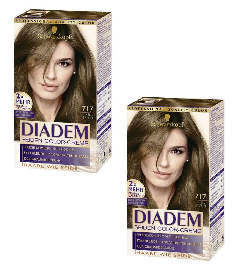 2xPack Schwarzkopf Diadem Silk Hair Color for Women - 17 Varieties
