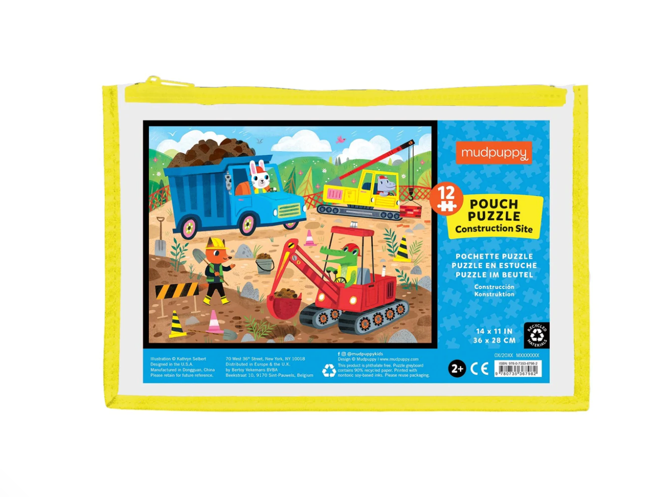 Mudpuppy 12 Piece Pouch Puzzle