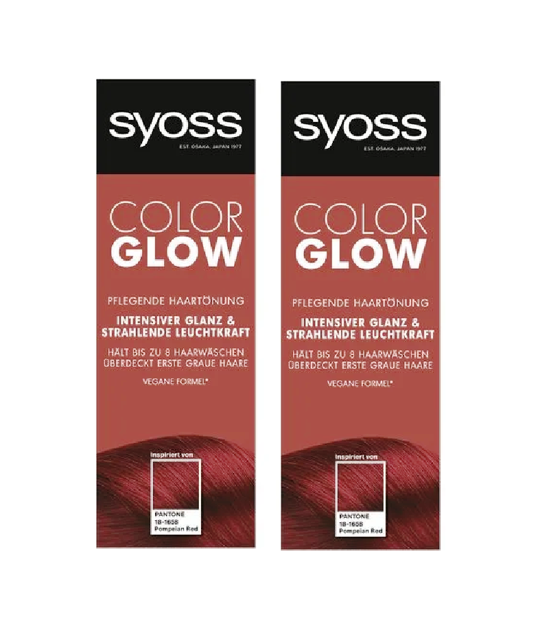 2xPack Syoss Color GLOW Nourishing Hair Tint - 7 Varities