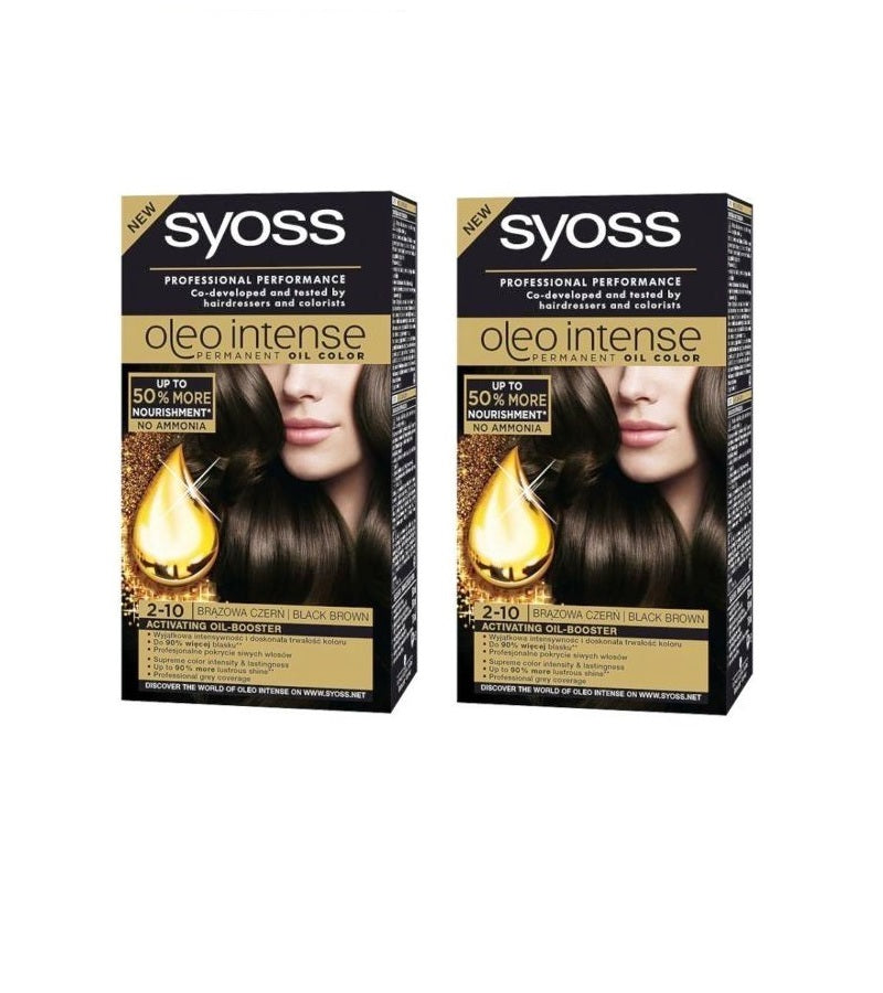 2xPacks Syoss Oleo Professional Performance Intense Oil Hair Coloration - 24 Varieties