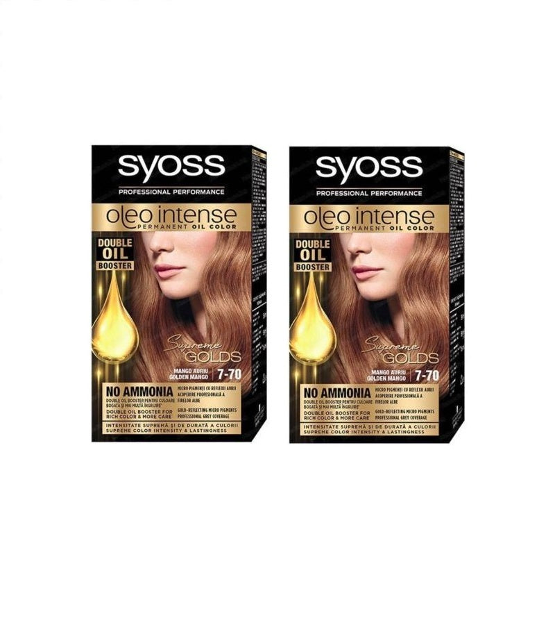 2xPacks Syoss Oleo Professional Performance Intense Oil Hair Coloration - 24 Varieties