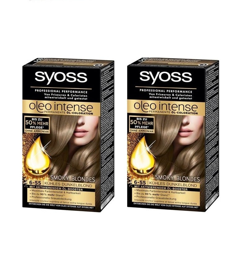 2xPacks Syoss Oleo Professional Performance Intense Oil Hair Coloration - 24 Varieties