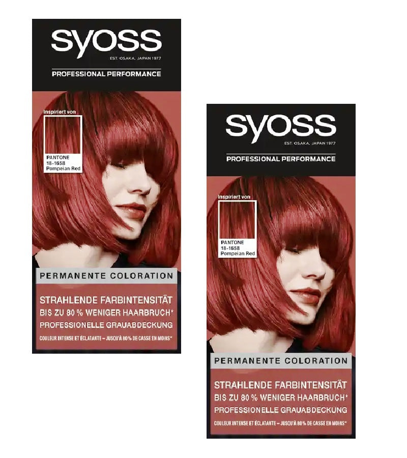 2xPacks Syoss Permanent Coloring Professional Hair Colors - 22 Varieties