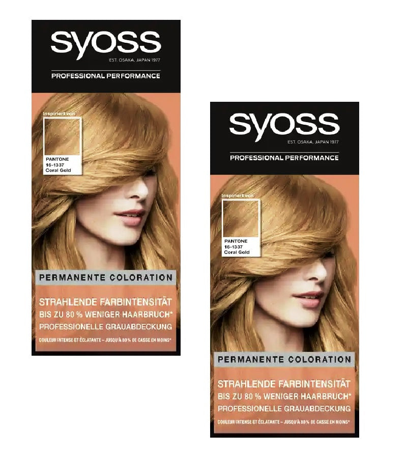 2xPacks Syoss Permanent Coloring Professional Hair Colors - 22 Varieties