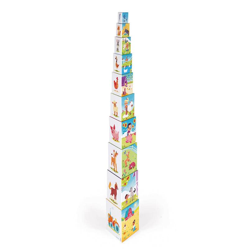Activity & Educational Toys | Triangle Stacking Pyramid Life at the Farm | Stacking and Nesting Toys