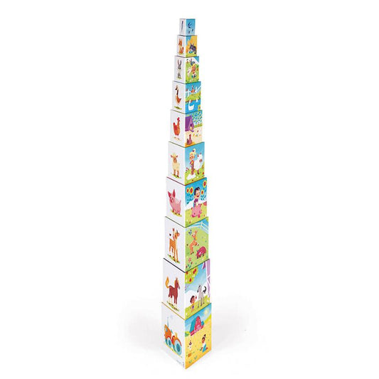 Activity & Educational Toys | Triangle Stacking Pyramid Life at the Farm | Stacking and Nesting Toys