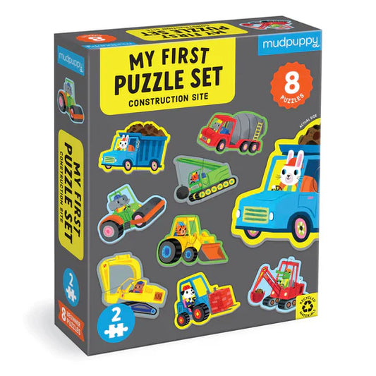 Mudpuppy - 2 Piece My First Puzzles - Construction Site