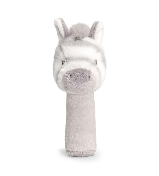 Keeleco Baby Cuddle Zebra Stick Rattle 14cm