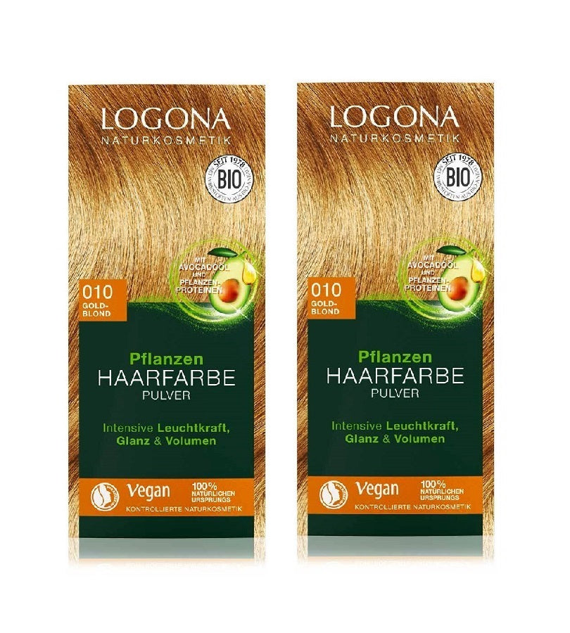 2xPacks Logona Plant Powder Vegan Hair Color for Women - 12 Varieties