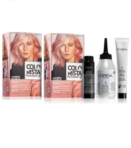 2xPack L'Oréal Paris Colorista Permanent Hair Color - Rose Gold