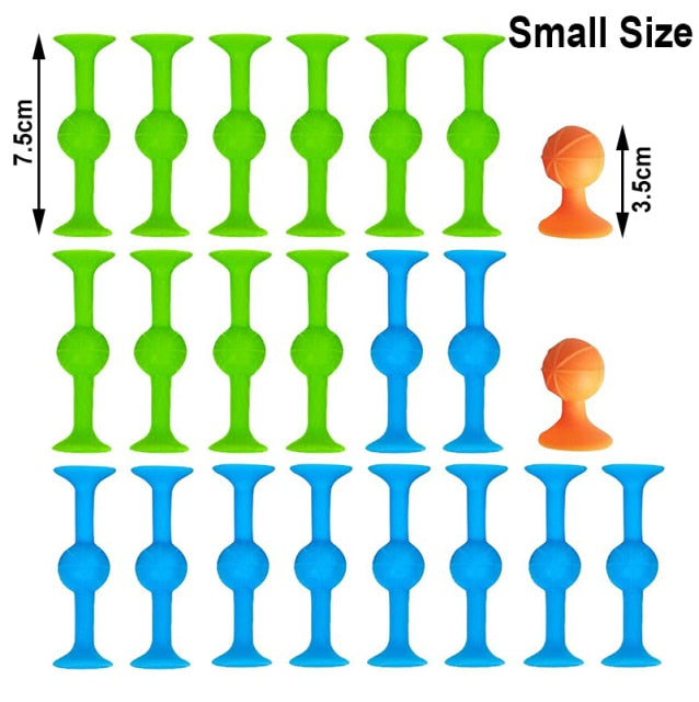 Sucker Silicone Toys - 12 SMALL PCS - JCEE Shop