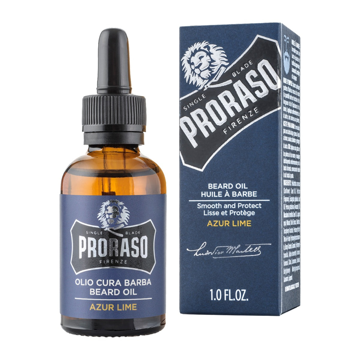 Proraso Beard Oil: Azur Lime, 30ml