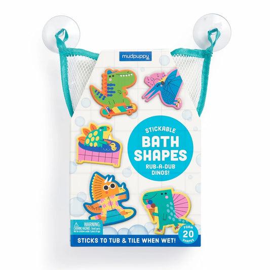 Mudpuppy - Stickable Foam Bath Shapes - Rub-a-Dub Dinos