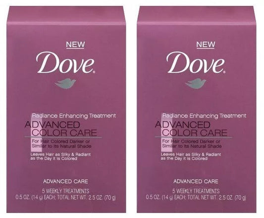 DOVE Radiance Enhancing Treatment Advanced Color Care, 0.5 oz (2 Pack)