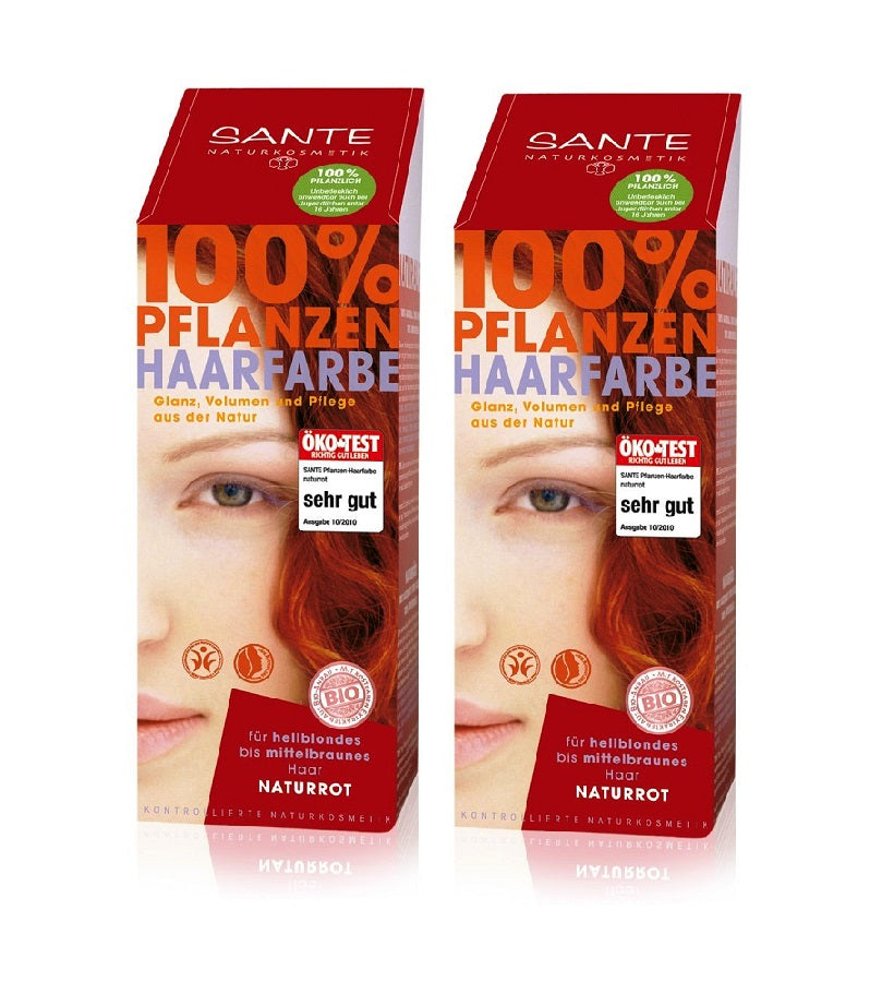 2xPack Sante Plants Powder Hair Color -  Seven Shades - 200 g