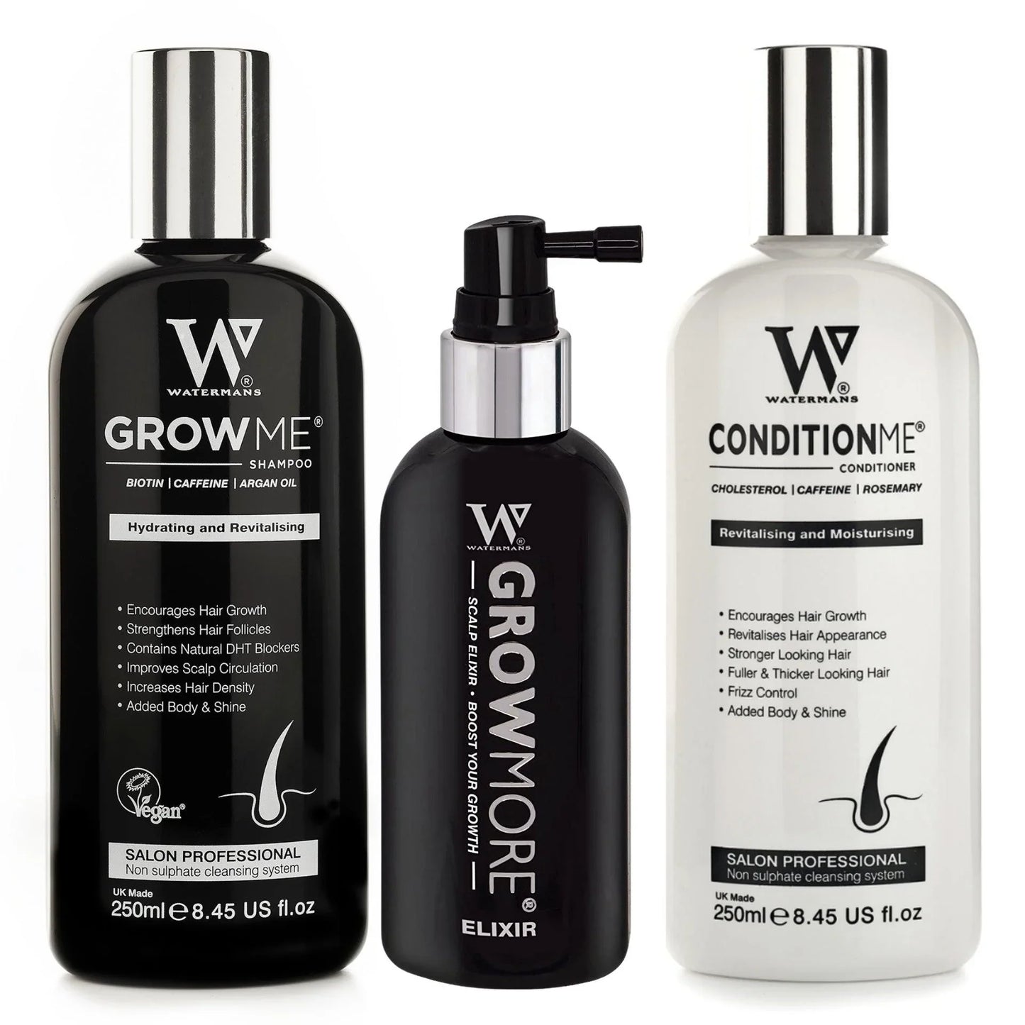 Shampoo & Conditioner, Elixir leave-in scalp treatment.  Hair Survival Kit - 2nd Most ordered set