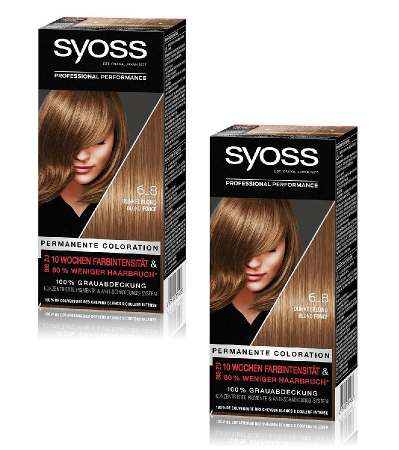 2xPacks Syoss Permanent Coloring Professional Hair Colors - 22 Varieties