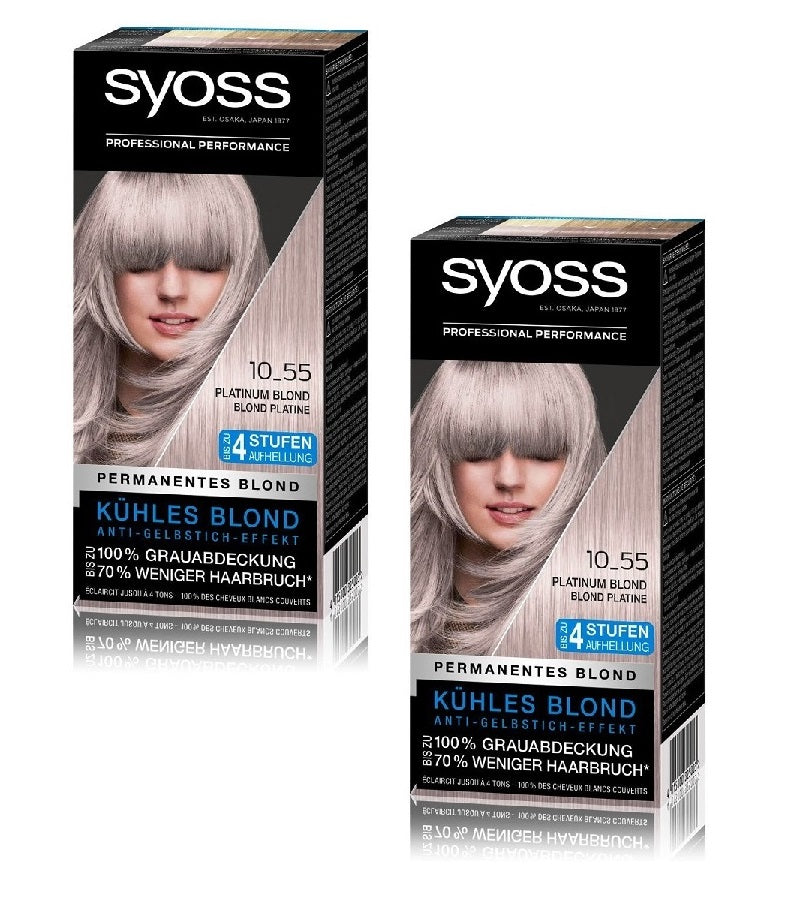 2xPacks Syoss Permanent Coloring Professional Hair Colors - 22 Varieties