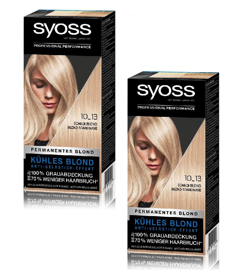 2xPacks Syoss Permanent Coloring Professional Hair Colors - 22 Varieties