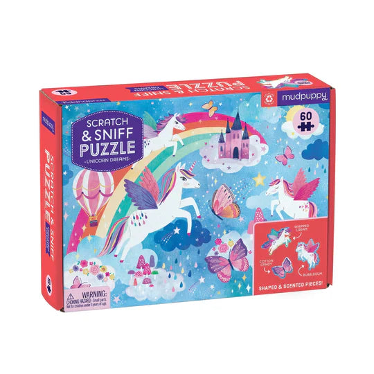 Mudpuppy - Scratch & Sniff Puzzle - Unicorn Dreams